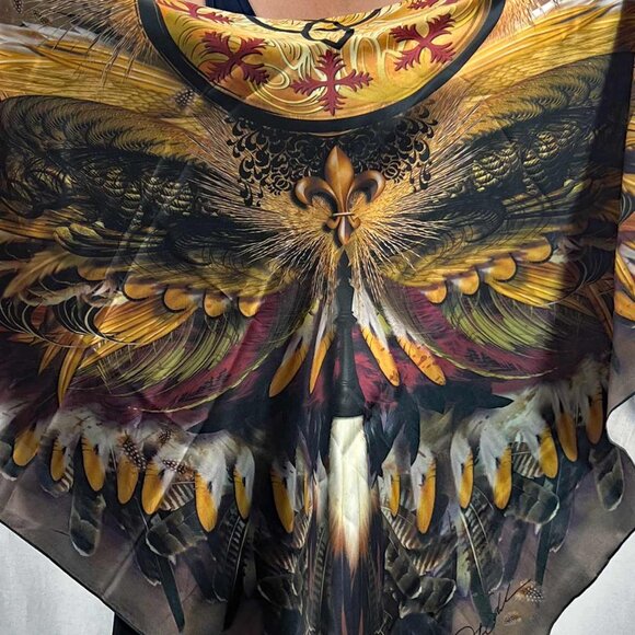 Phoenix Square Silk Modal Oversized Scarf - Picture 5 of 6